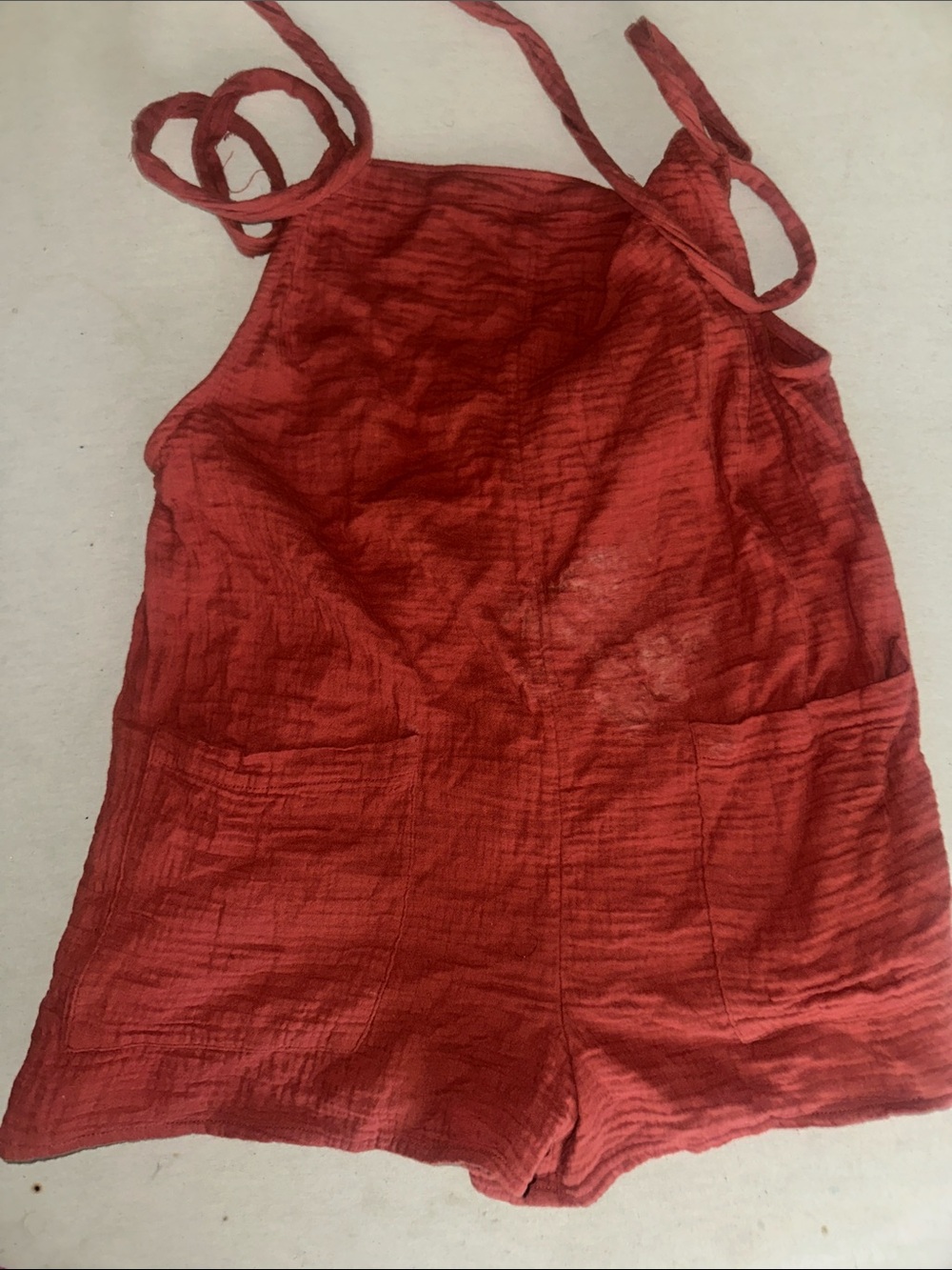 Womens Size M Xhilaration Sleeveless Linen-Look Romper